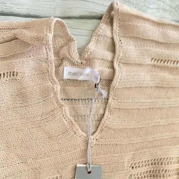 Mersea souk knit tunic-beige-NWT-OS - Picture 4 of 13